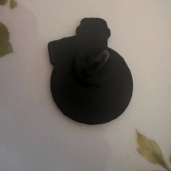 🧷'Happiness Potion' Cartoon Cat Enamel Pin / Brooch in Black and White - Picture 5 of 5